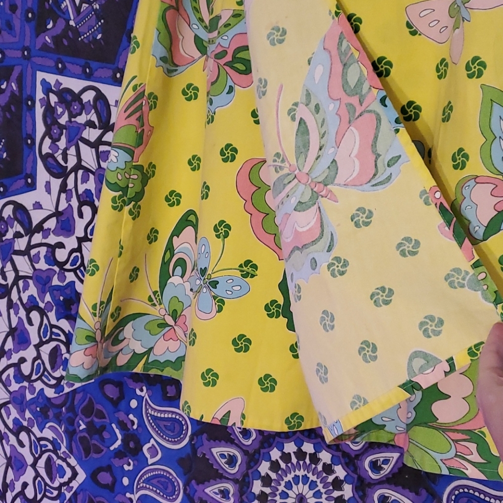 Vintage butterfly wrap skirt - Picture 7 of 14